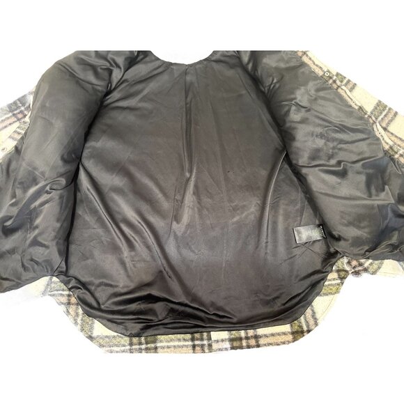 Blank NYC Flannel Plaid Shirt Jacket Shacket Medium Wool Trucker Outdoors Fall - Picture 6 of 16